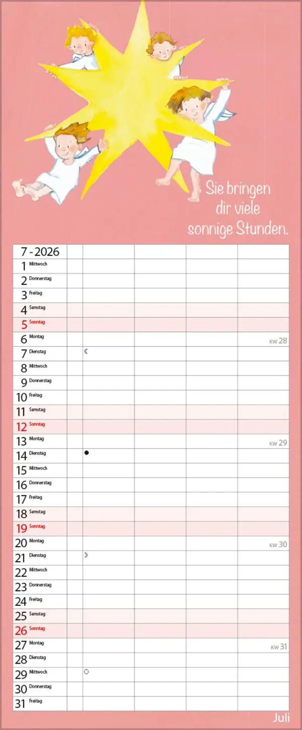 Bild: 9783731884149 | Familientimer Schutzengel 2026 | Verlag Korsch | Kalender | 14 S.