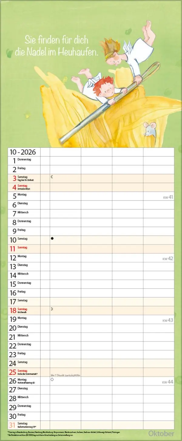 Bild: 9783731884149 | Familientimer Schutzengel 2026 | Verlag Korsch | Kalender | 14 S.