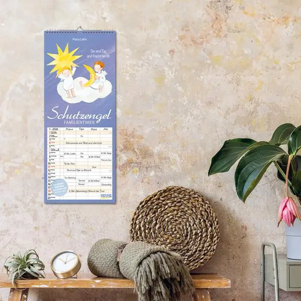 Bild: 9783731884149 | Familientimer Schutzengel 2026 | Verlag Korsch | Kalender | 14 S.