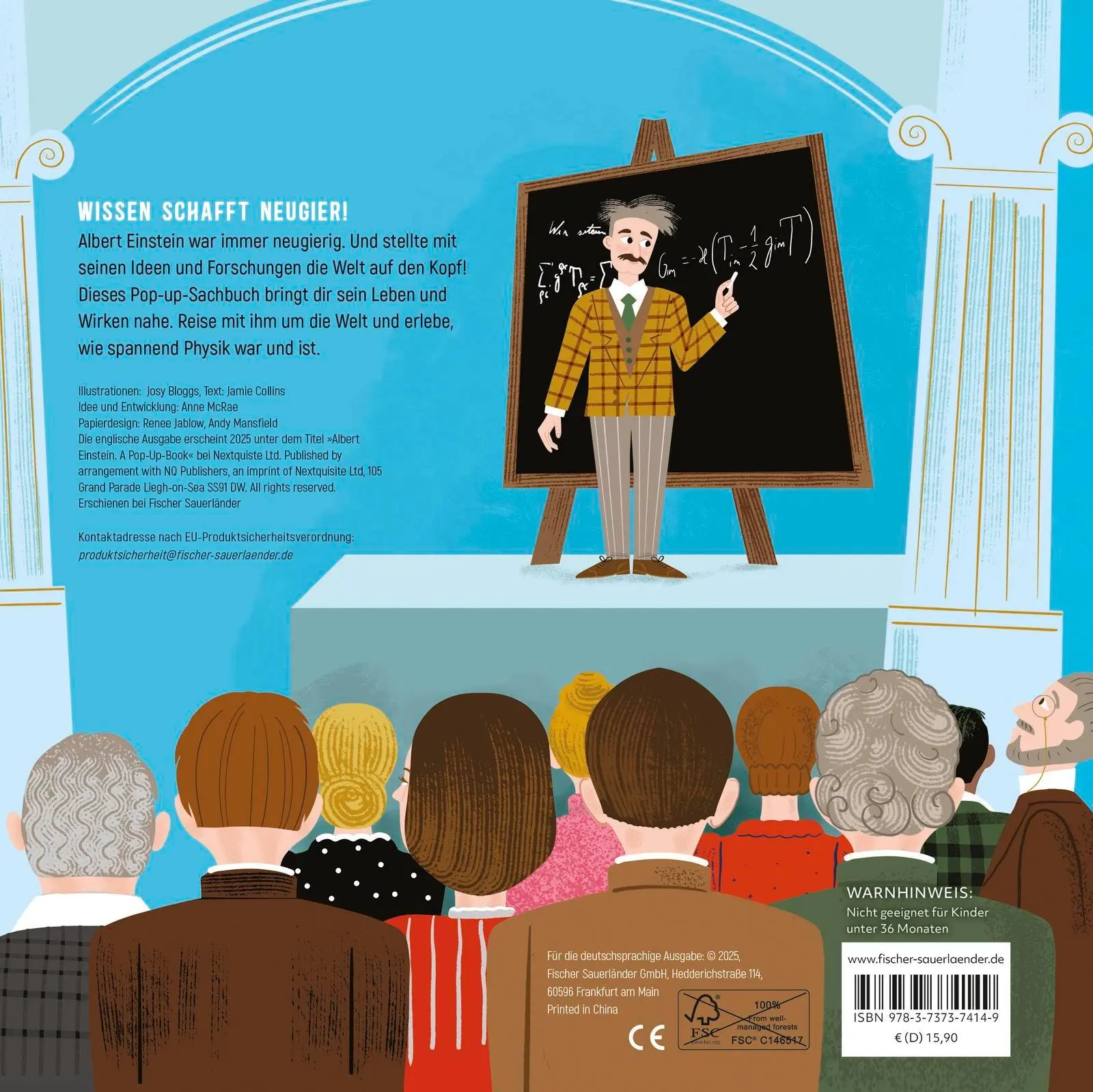 Rückseite: 9783737374149 | SCIENCE POPS: Albert Einstein | Jamie Collins | Buch | SCIENCE POPS