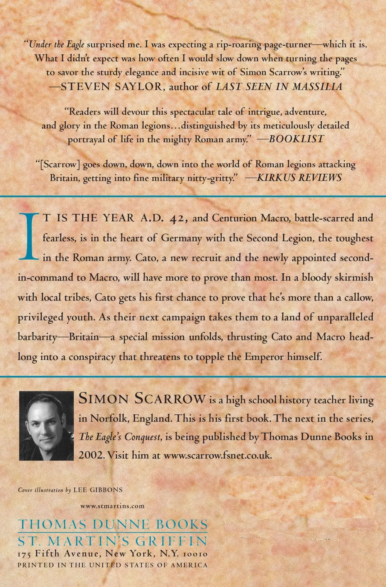 Rückseite: 9780312304249 | Under the Eagle | Simon Scarrow | Taschenbuch | Englisch | 2002