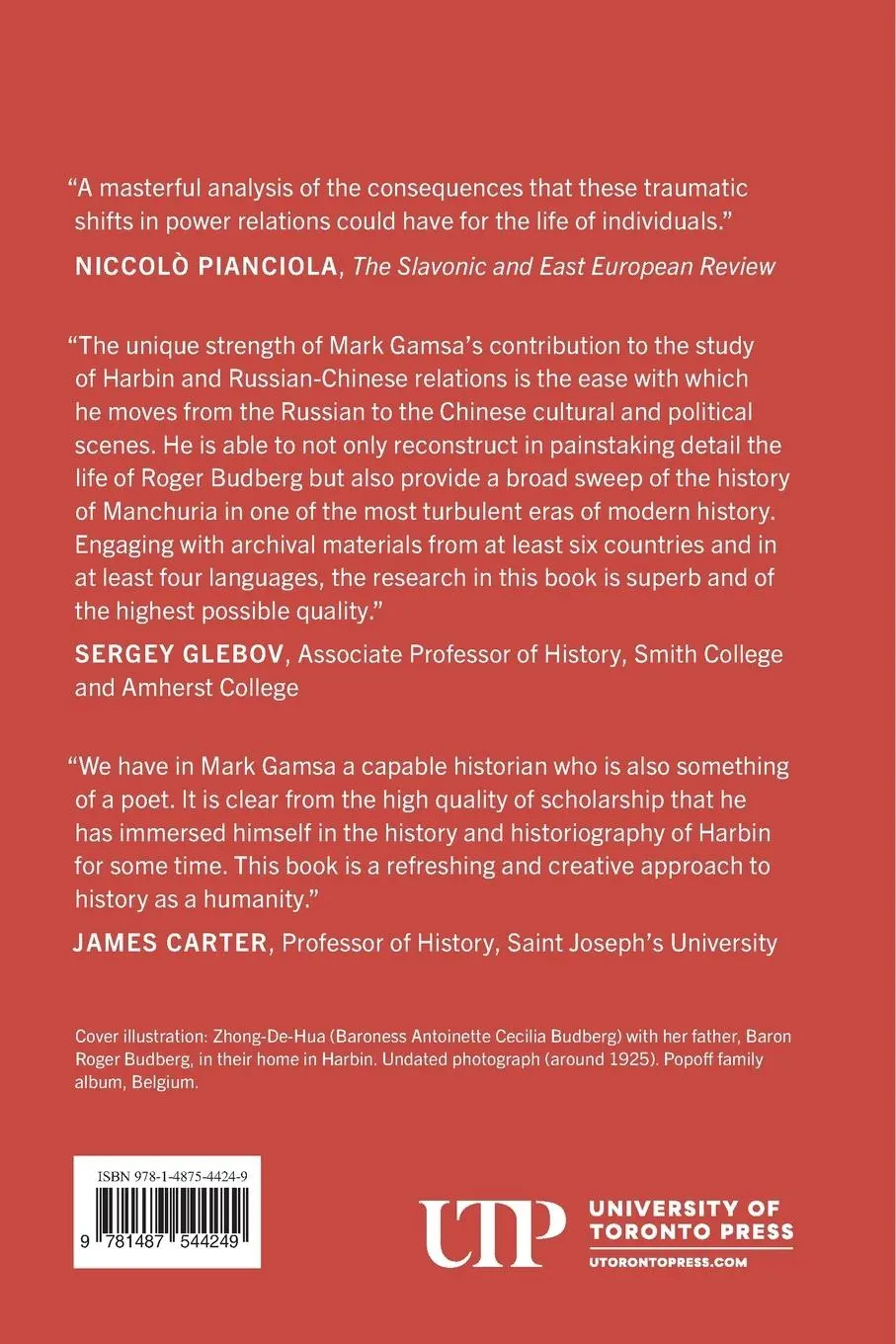 Rückseite: 9781487544249 | Harbin | A Cross-Cultural Biography | Mark Gamsa | Taschenbuch | 2021