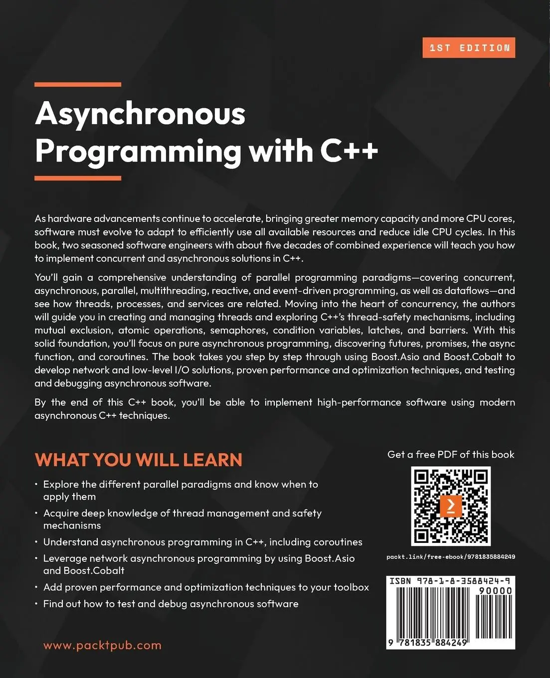 Rückseite: 9781835884249 | Asynchronous Programming with C++ | Javier Reguera-Salgado (u. a.)