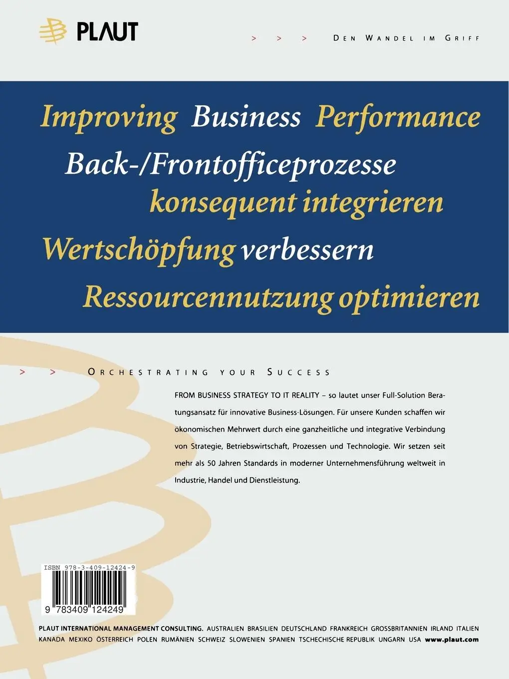Rückseite: 9783409124249 | Budgetierung im Umbruch ? | Utz Schäffer | Taschenbuch | Deutsch