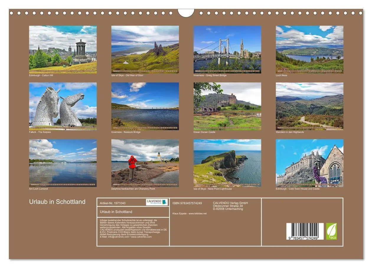 Bild: 9783457574249 | Urlaub in Schottland (Wandkalender 2026 DIN A3 quer), CALVENDO...