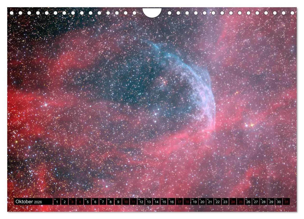 Bild: 9783457874349 | Farbiges Weltall (Wandkalender 2026 DIN A4 quer), CALVENDO...