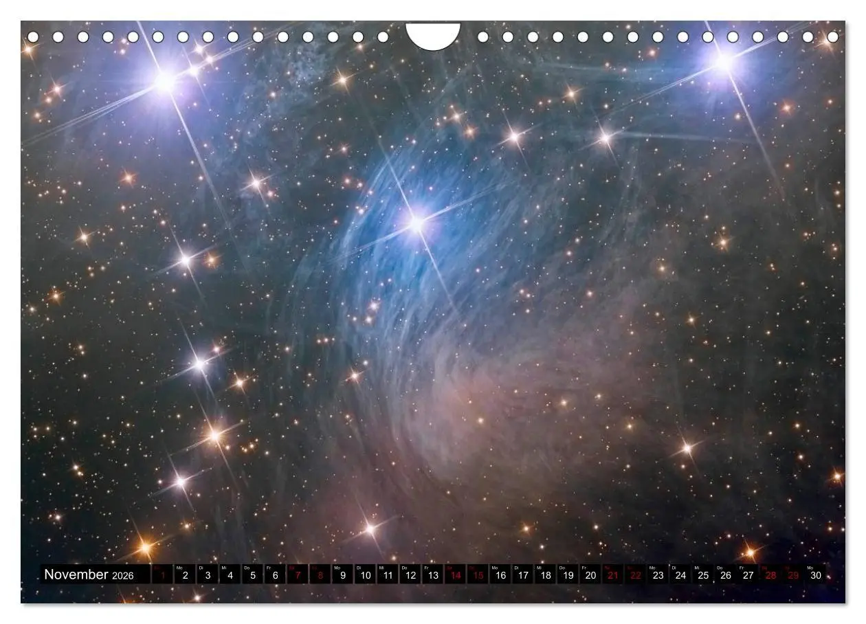 Bild: 9783457874349 | Farbiges Weltall (Wandkalender 2026 DIN A4 quer), CALVENDO...