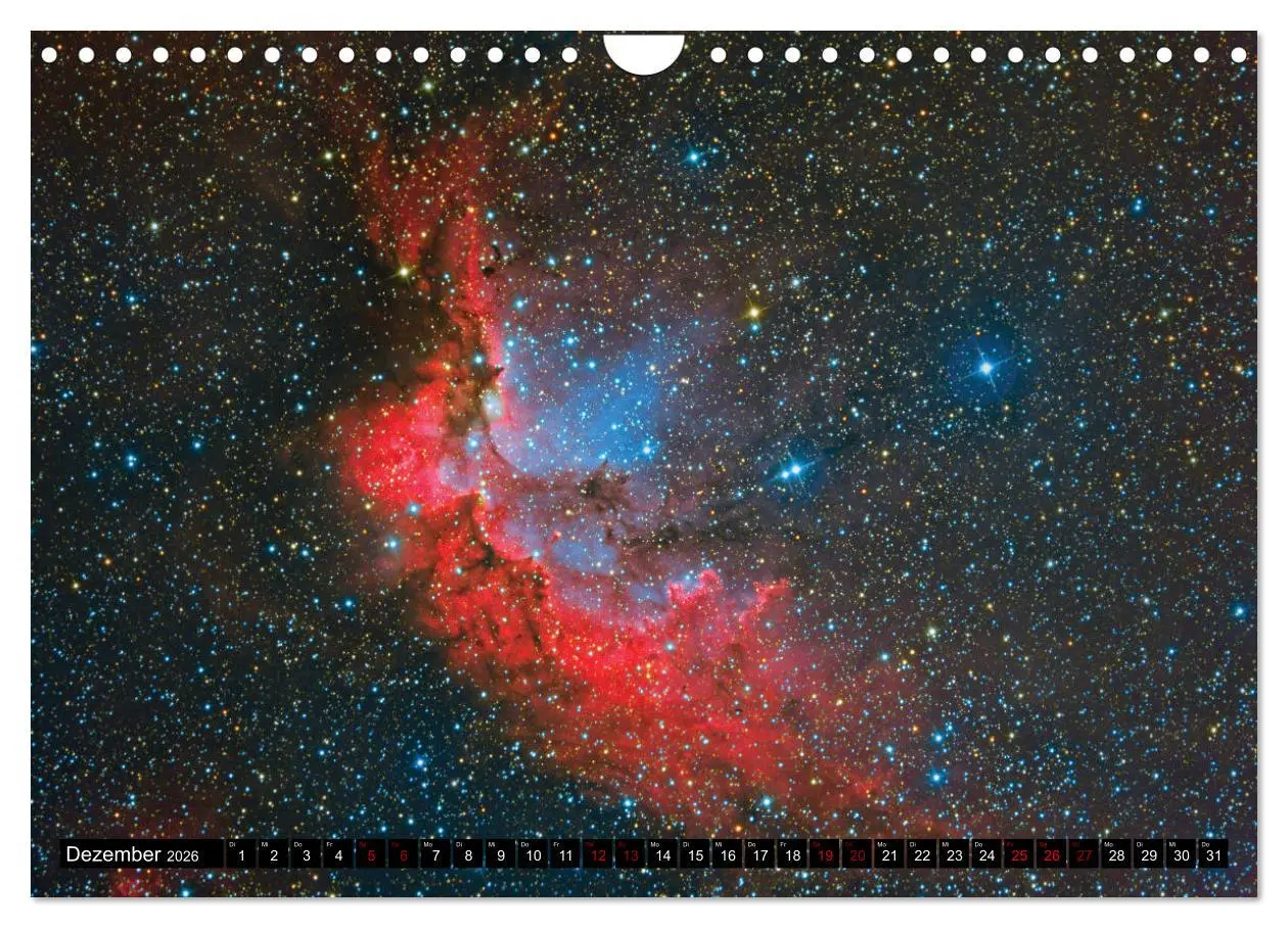 Bild: 9783457874349 | Farbiges Weltall (Wandkalender 2026 DIN A4 quer), CALVENDO...