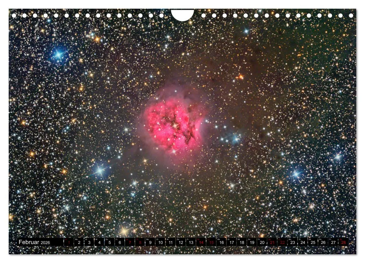 Bild: 9783457874349 | Farbiges Weltall (Wandkalender 2026 DIN A4 quer), CALVENDO...