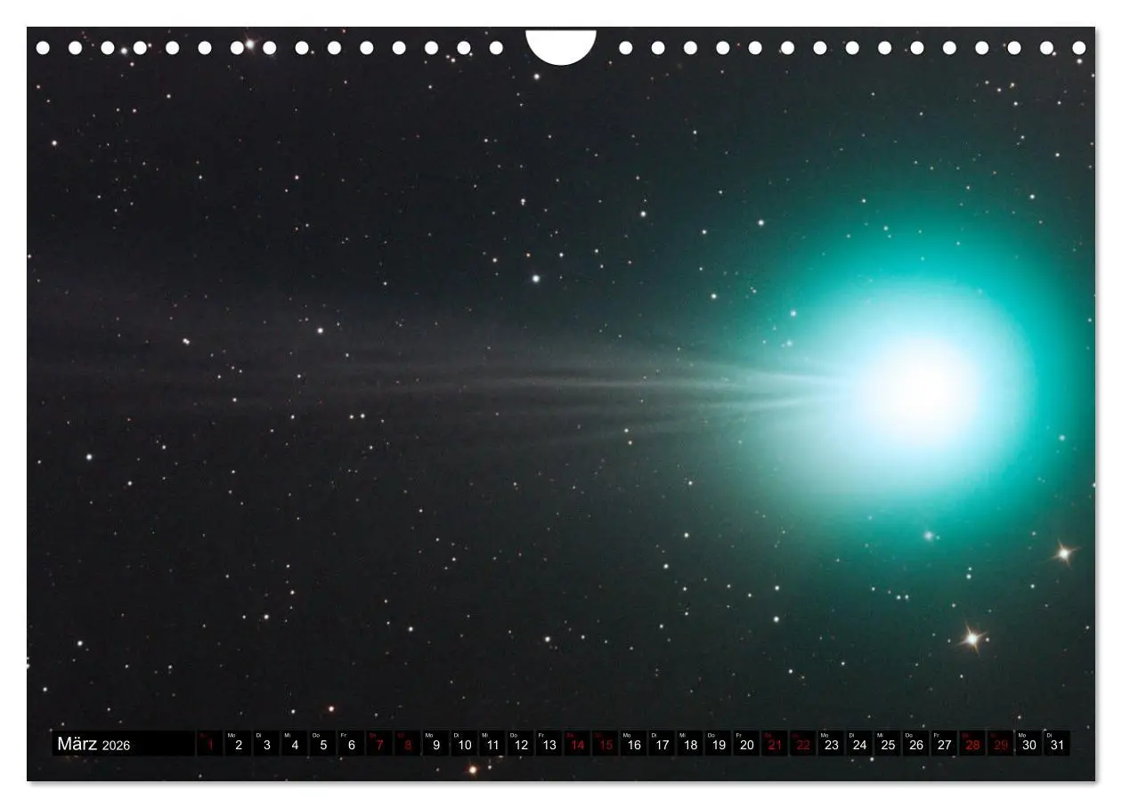 Bild: 9783457874349 | Farbiges Weltall (Wandkalender 2026 DIN A4 quer), CALVENDO...