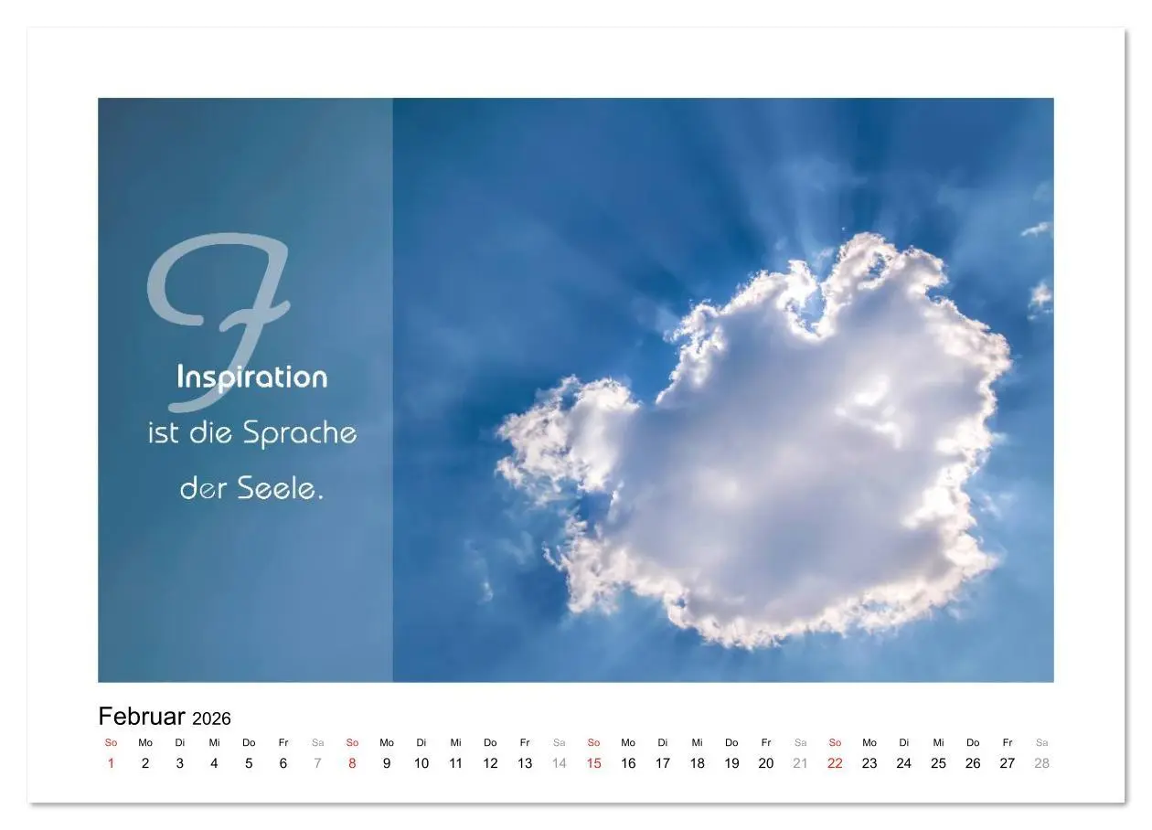 Bild: 9783516104349 | Kraft für Deine Seele (hochwertiger Premium Wandkalender 2026 DIN...
