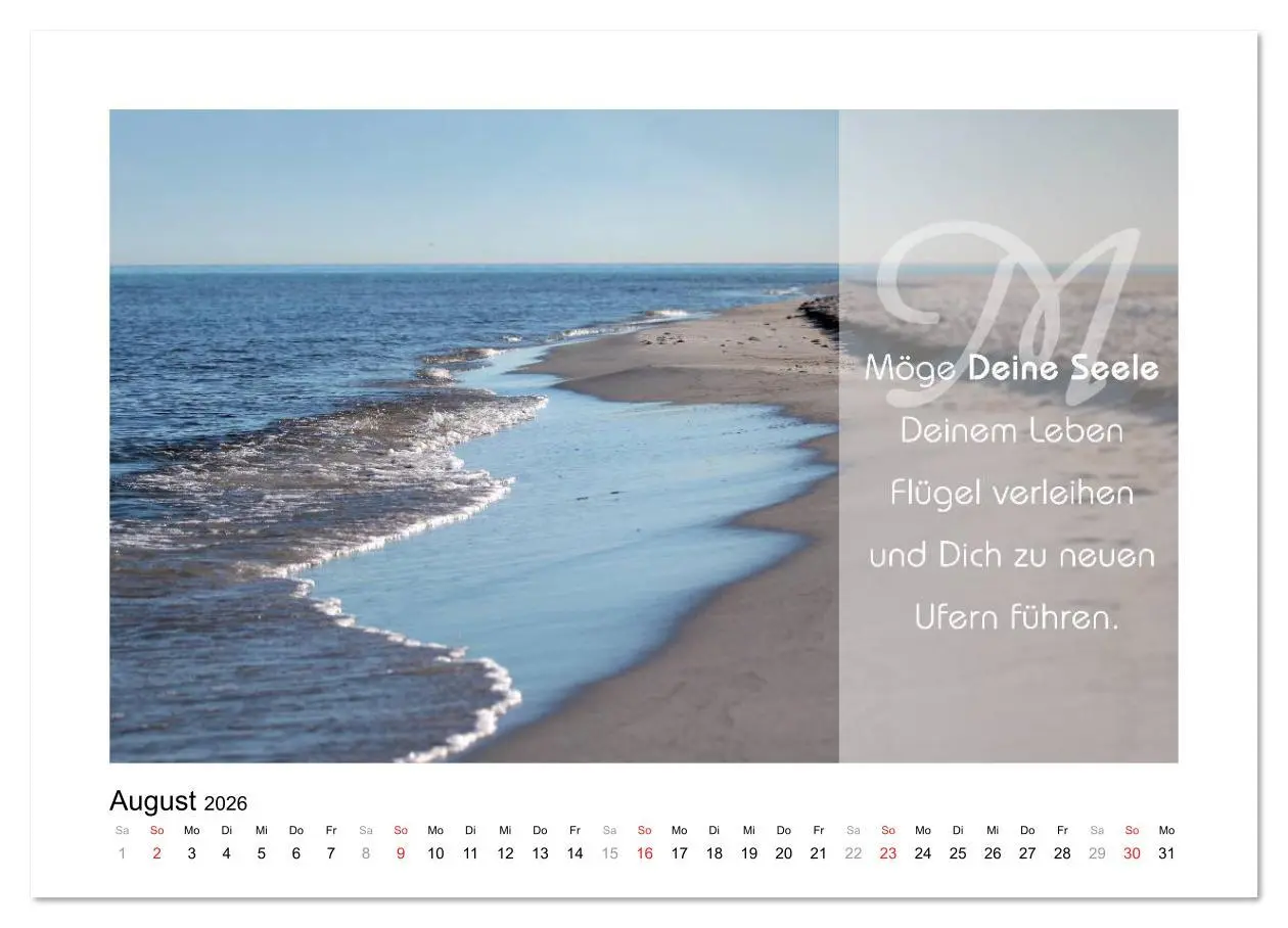 Bild: 9783516104349 | Kraft für Deine Seele (hochwertiger Premium Wandkalender 2026 DIN...