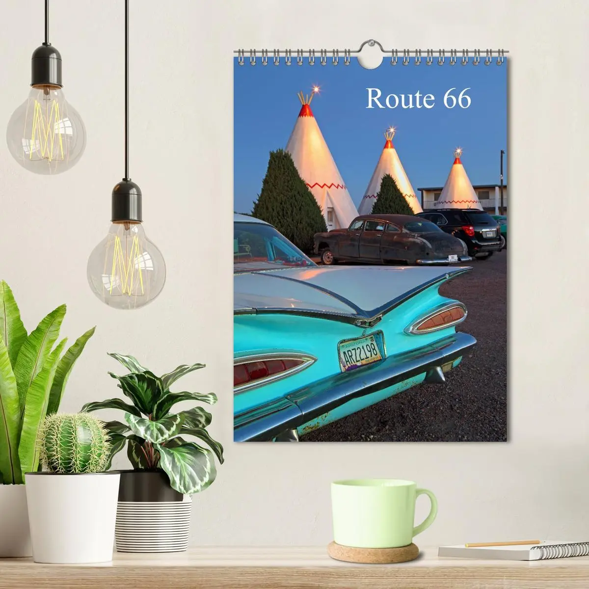 Bild: 9783516584349 | Route 66 (UK-Version) (Wall Calendar 2026 DIN A4 portrait),...