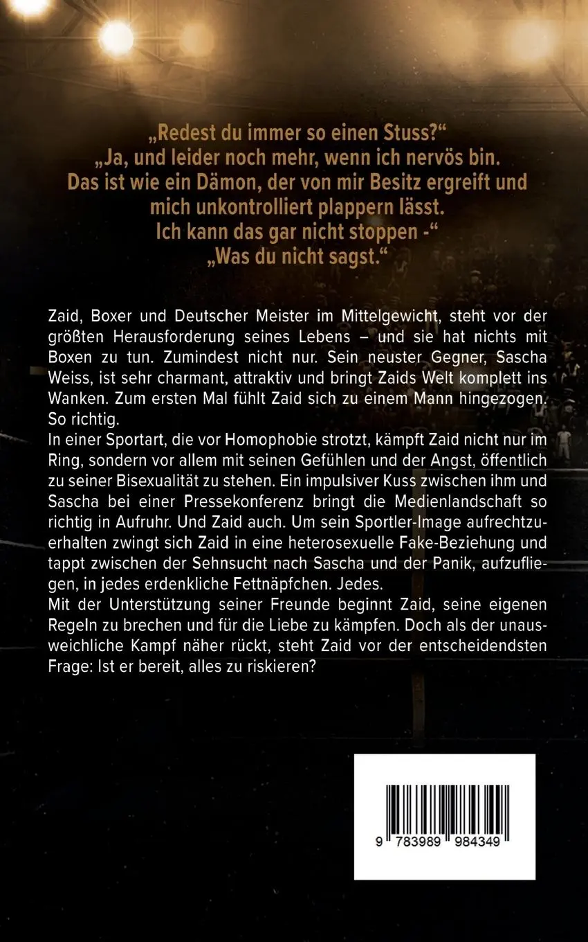 Rückseite: 9783989984349 | Knockout Heart | Eine Spicy M/M Rivals to Lovers Sports Romance | Buch