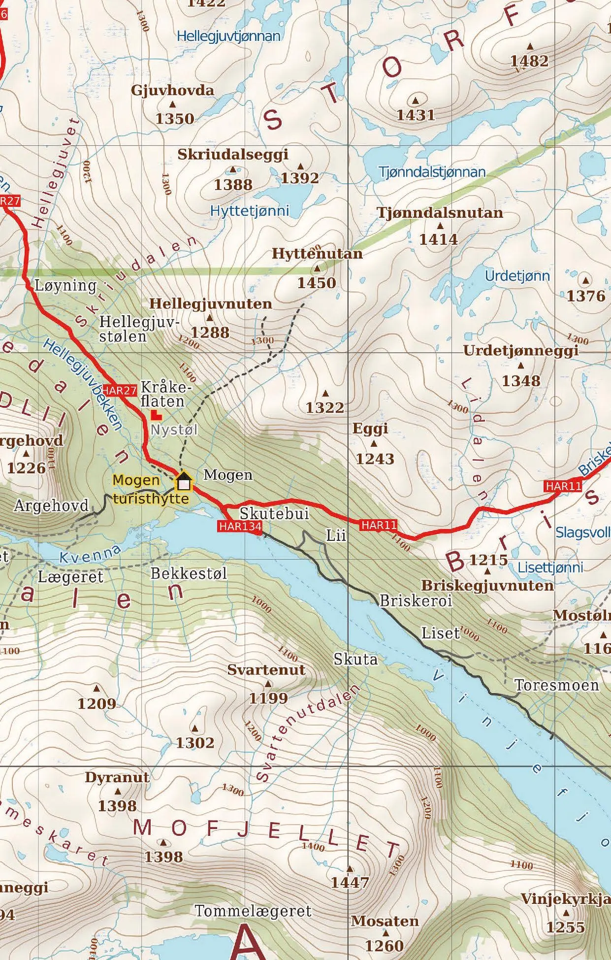 Bild: 9788074454349 | Hardangervidda Ost, Wander - Radkarte 1 : 50 000 | Berndt | Deutsch