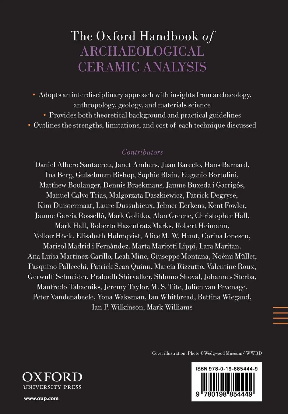 Rückseite: 9780198854449 | Oxford Handbook of Archaeological Ceramic Analysis | Alice M. W. Hunt