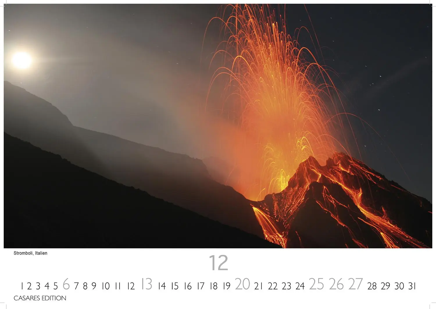 Bild: 9781835244449 | Vulkane Kalender 2026 35x50cm Grosses Format Wandkalender mit...