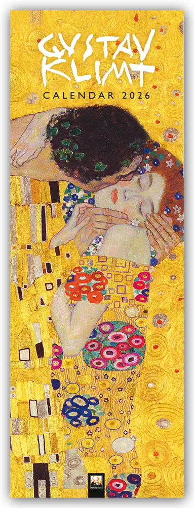 Cover: 9781835624449 | Gustav Klimt - Slimline-Kalender 2026 - Original Flame Tree...