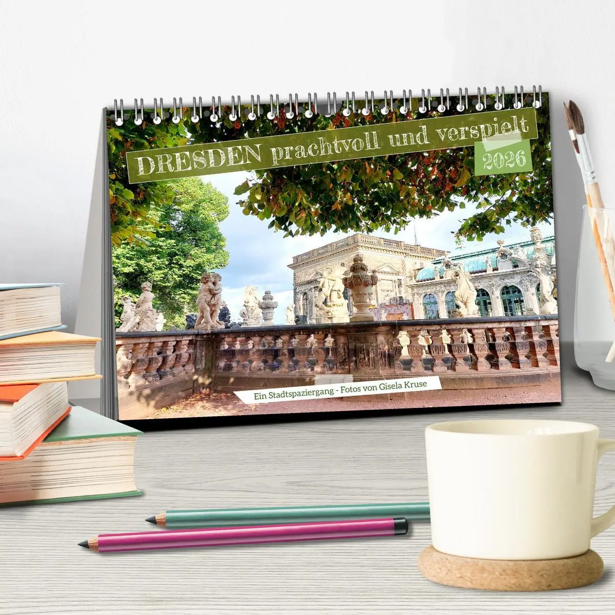 Bild: 9783457554449 | Dresden prachtvoll und verspielt (Tischkalender 2026 DIN A5 quer),...