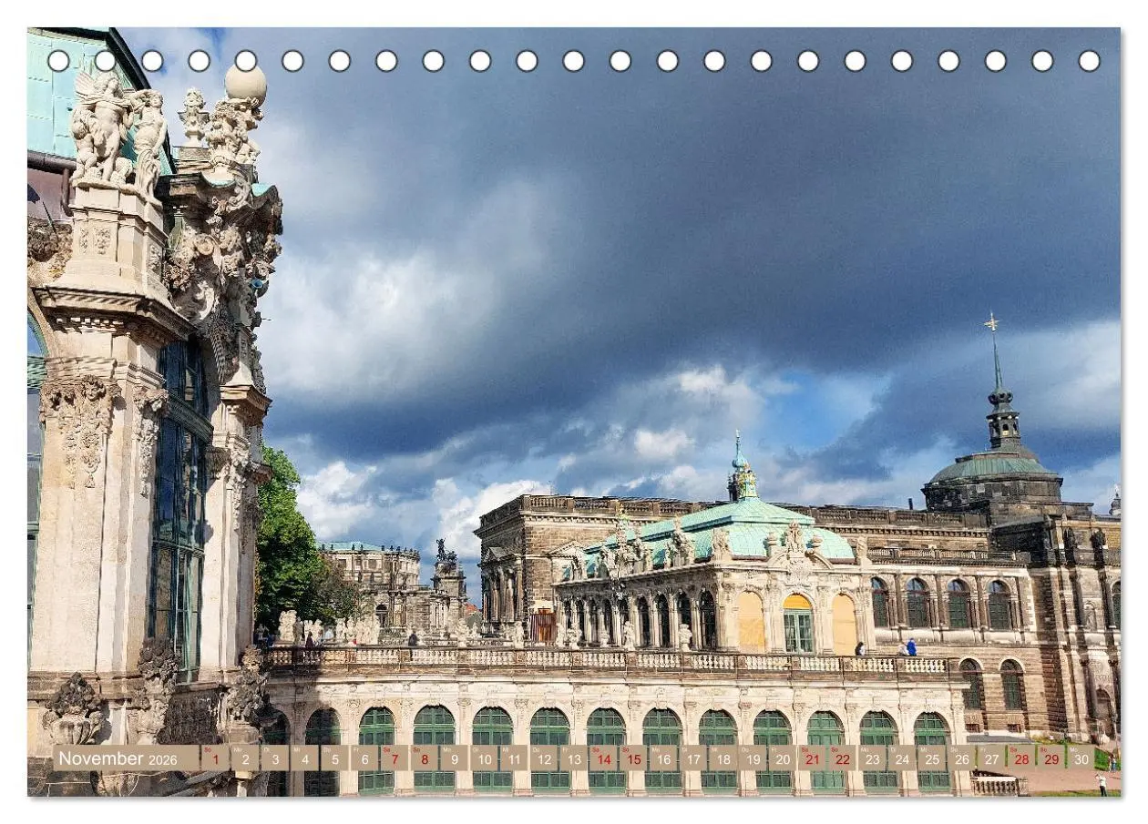 Bild: 9783457554449 | Dresden prachtvoll und verspielt (Tischkalender 2026 DIN A5 quer),...