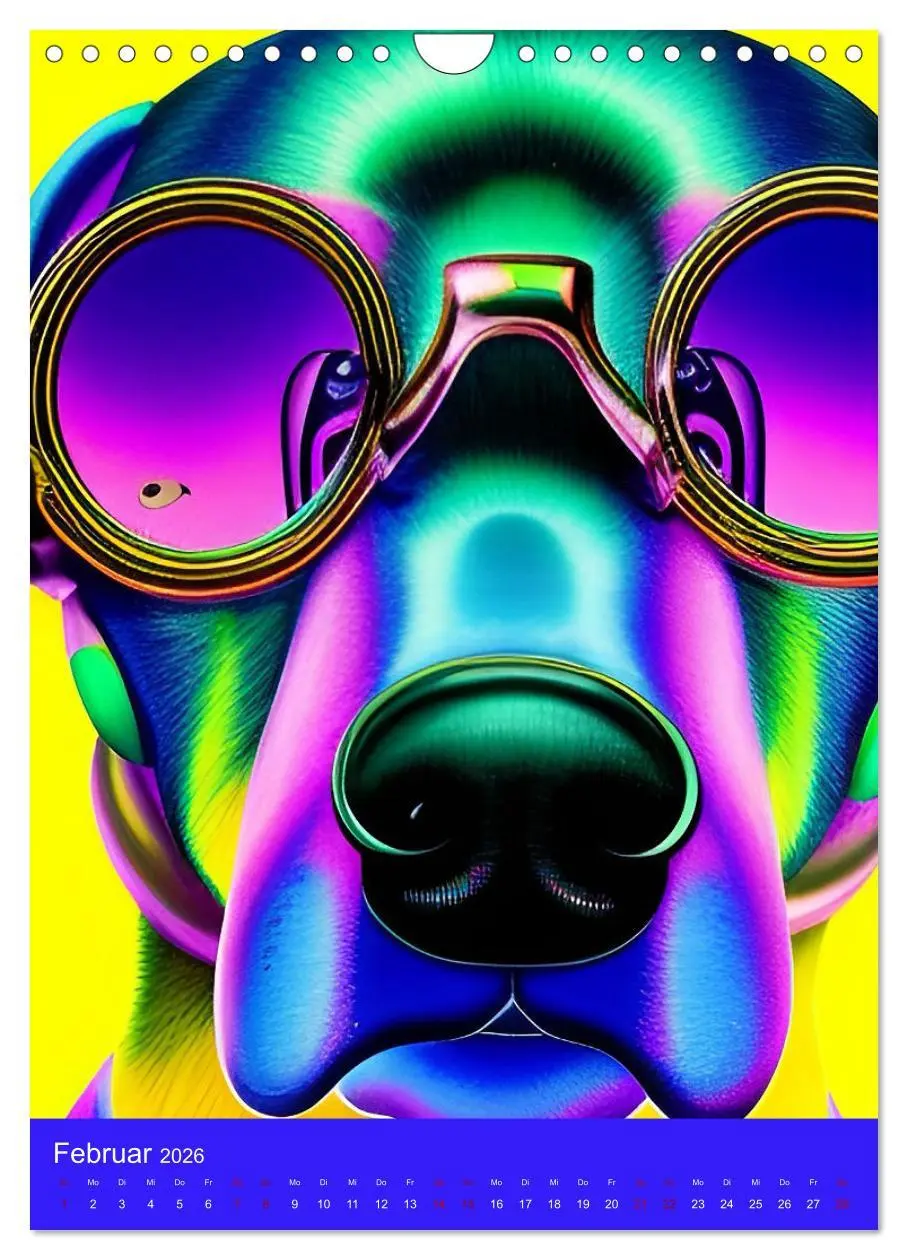 Bild: 9783516334449 | Crazy Neon - Das Farbspektakel (Wandkalender 2026 DIN A4 hoch),...