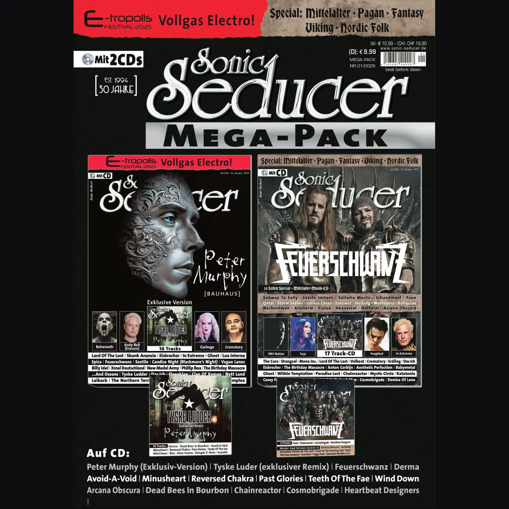 Cover: 9783958974449 | Sonic Seducer Megapack 01-2026 | Taschenbuch | 2 Taschenbücher | 2026