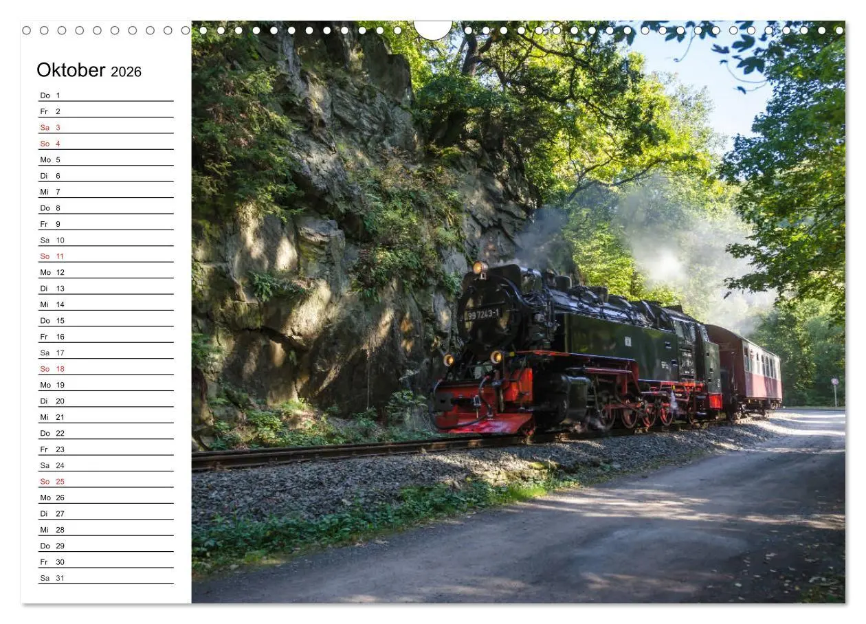 Bild: 9783457784549 | Schmalspurbahnen im Harz (Wandkalender 2026 DIN A3 quer), CALVENDO...