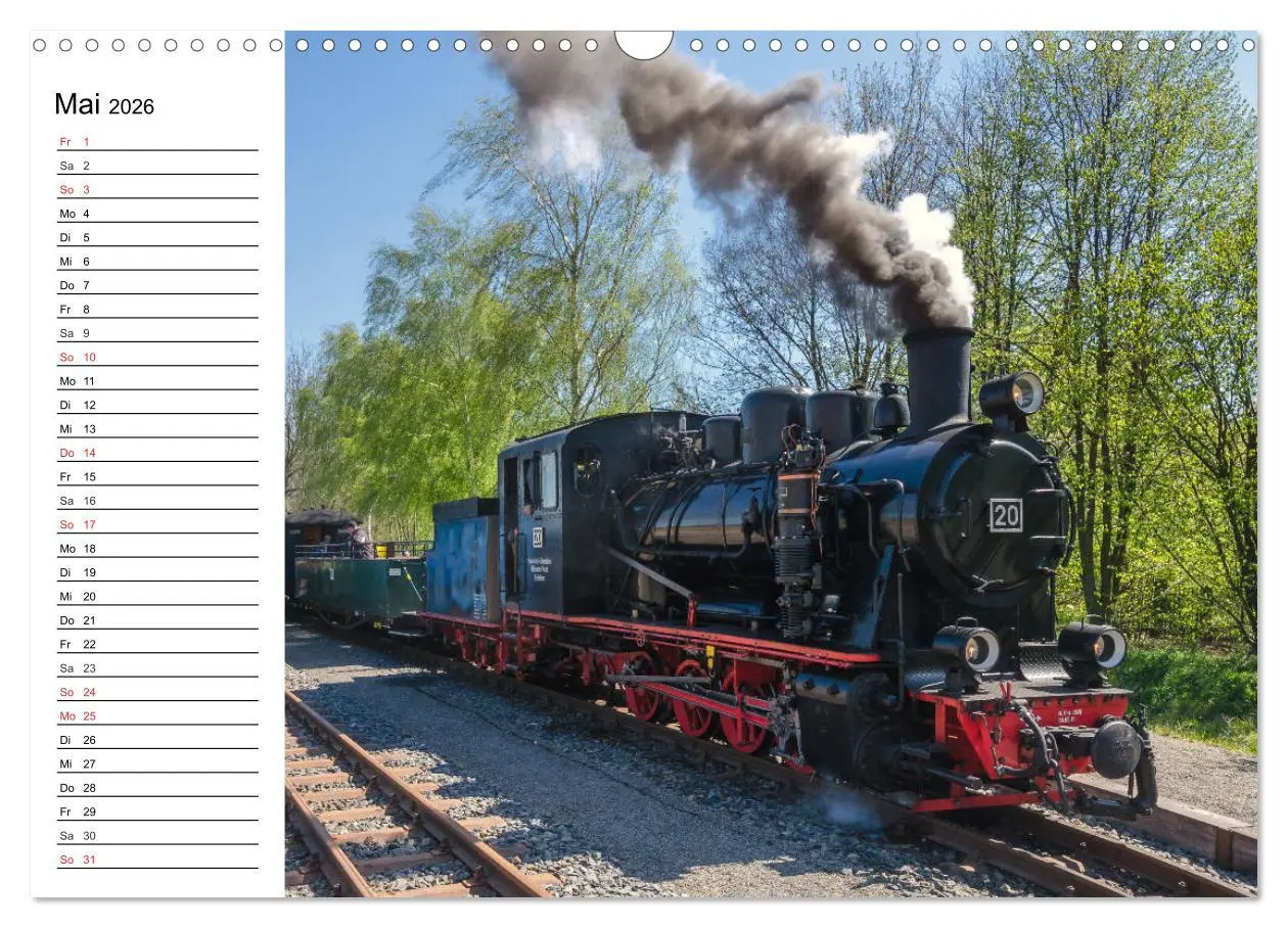 Bild: 9783457784549 | Schmalspurbahnen im Harz (Wandkalender 2026 DIN A3 quer), CALVENDO...