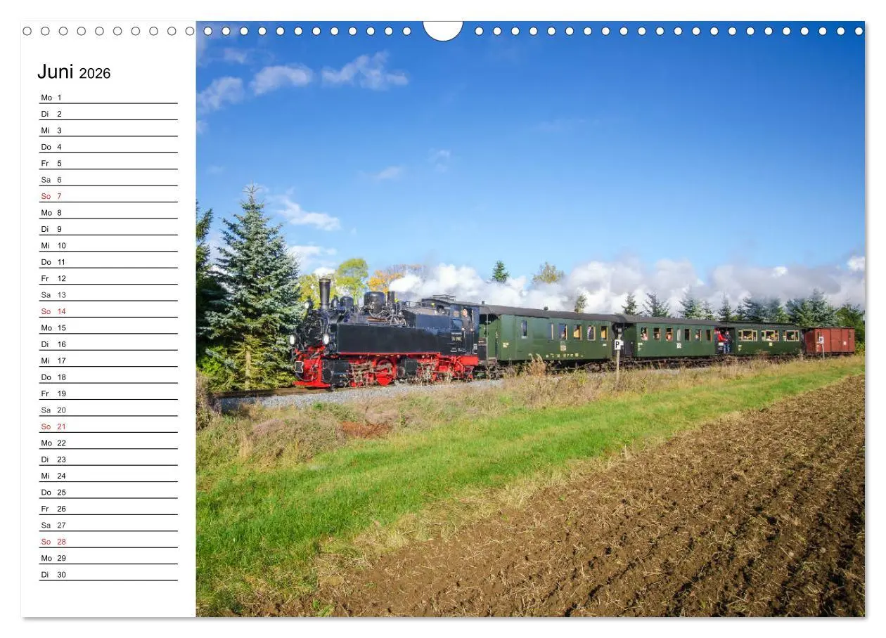 Bild: 9783457784549 | Schmalspurbahnen im Harz (Wandkalender 2026 DIN A3 quer), CALVENDO...