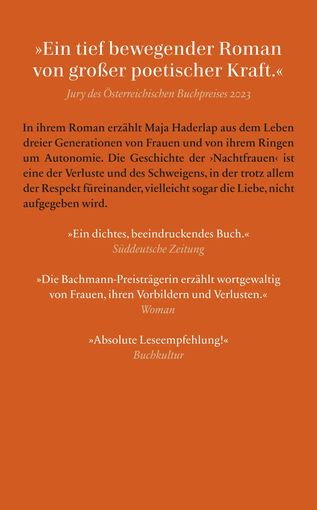 Rückseite: 9783518474549 | Nachtfrauen | Maja Haderlap | Taschenbuch | 294 S. | Deutsch | 2024