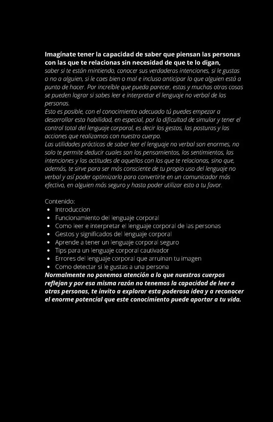 Rückseite: 9781387514649 | Como Analizar a las Personas. Lenguaje Corporal. Aprende a Leer el...