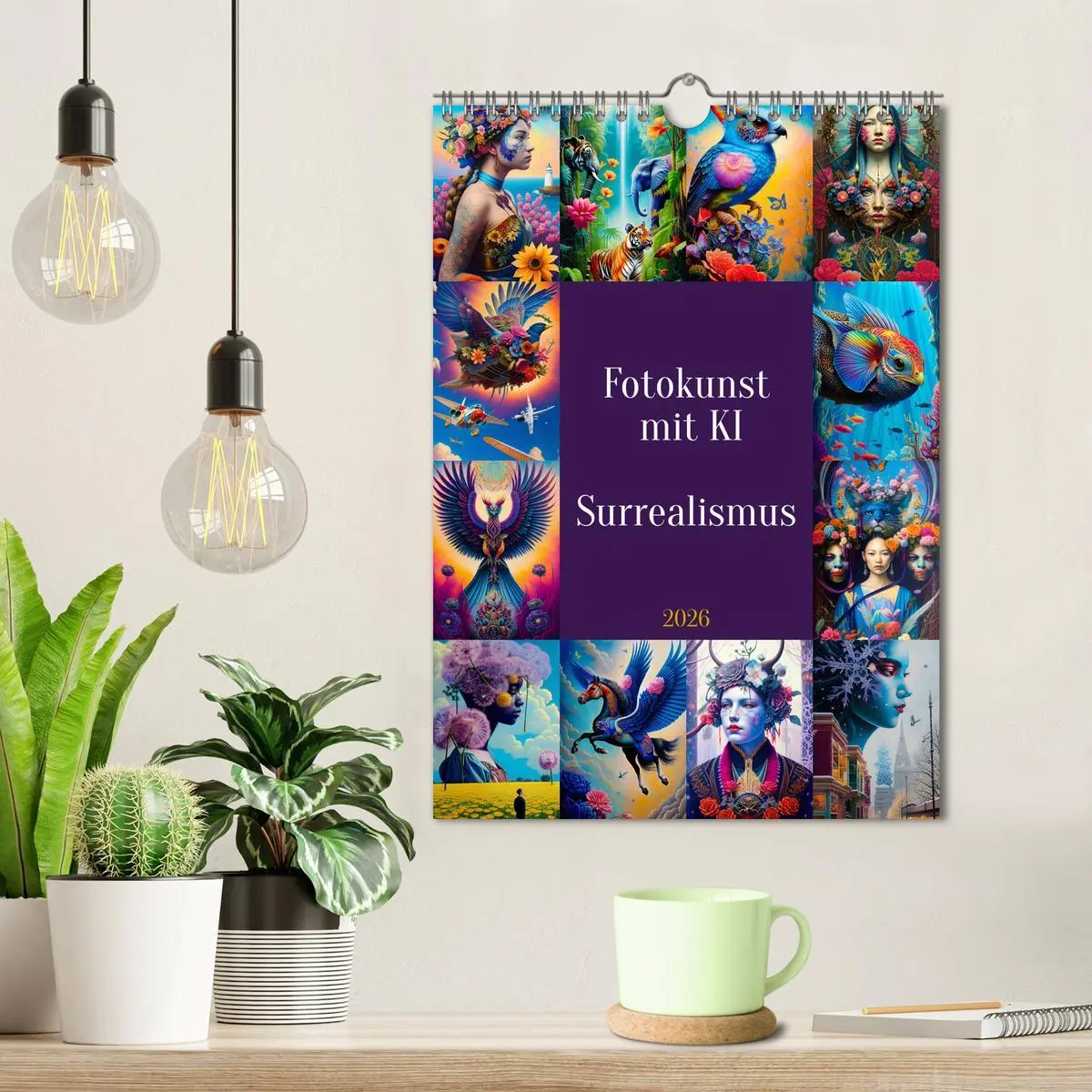 Bild: 9783516314649 | Fotokunst mit KI - Surrealismus (Wandkalender 2026 DIN A4 hoch),...