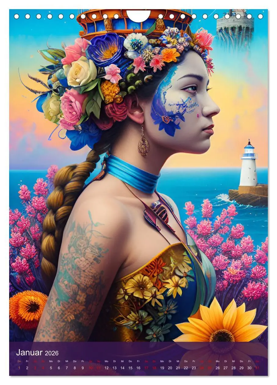 Bild: 9783516314649 | Fotokunst mit KI - Surrealismus (Wandkalender 2026 DIN A4 hoch),...