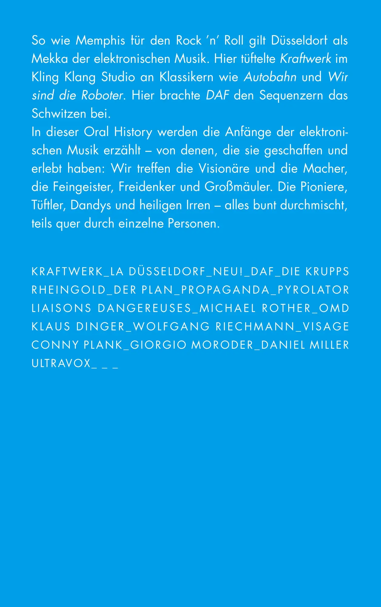 Rückseite: 9783518464649 | Electri_City | Elektronische Musik aus Düsseldorf | Rüdiger Esch