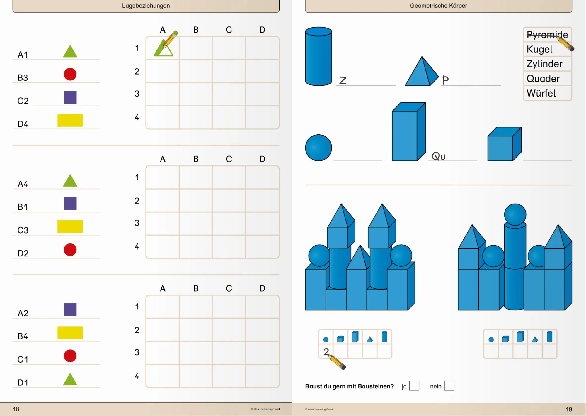 Bild: 9783946904649 | Mein Geometrieheft 1/2 und 3/4 im Set | Katrin Langhans | Taschenbuch