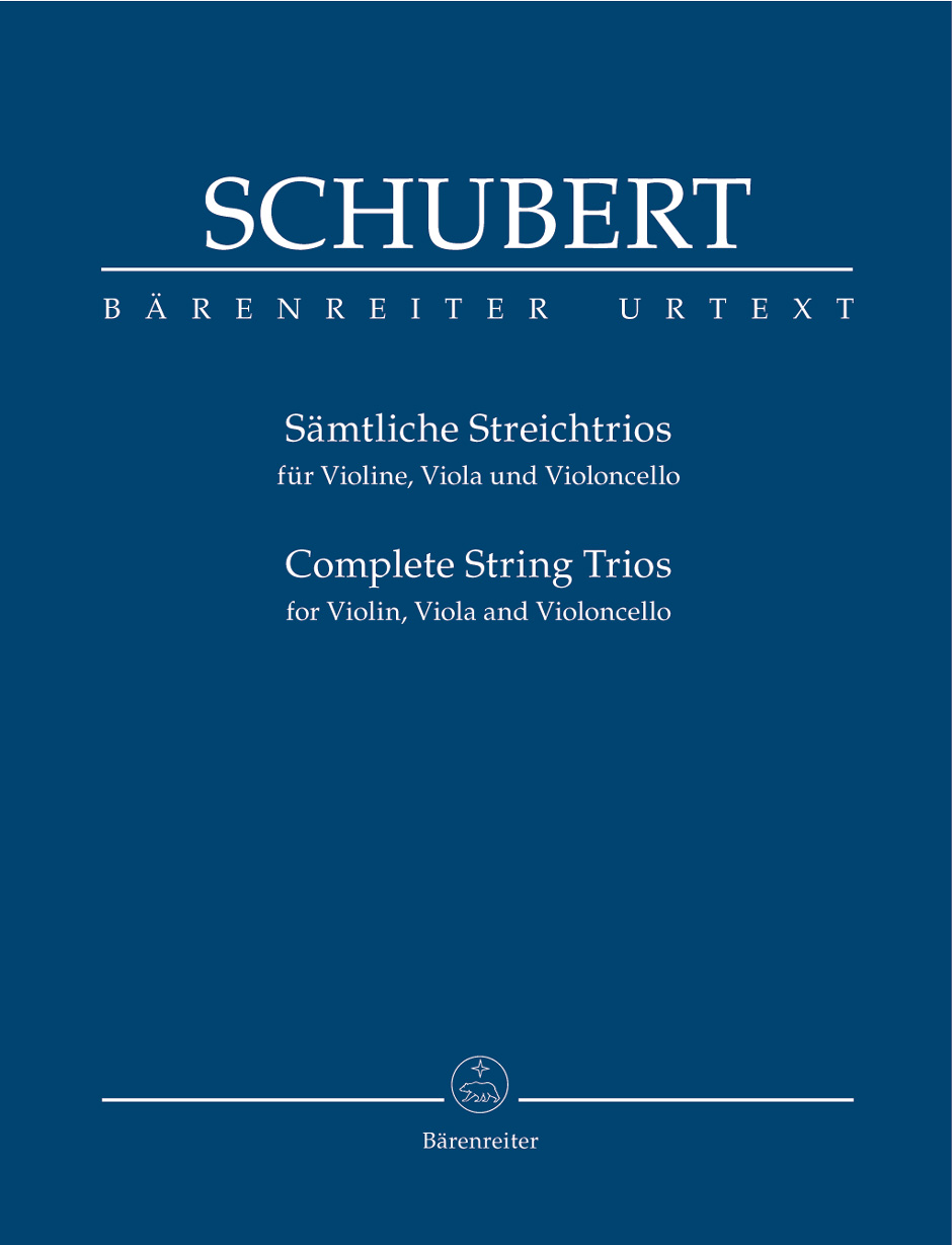 Cover: 9790006204649 | Complete String Trios | Franz Schubert | Partitur | Bärenreiter Verlag