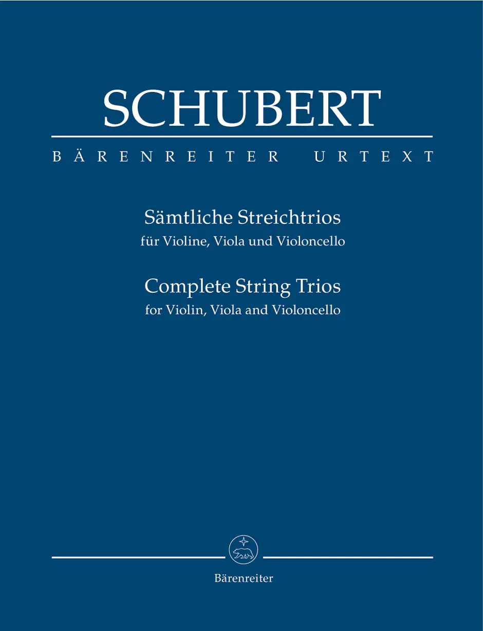Cover: 9790006204649 | Complete String Trios | Franz Schubert | Partitur | Bärenreiter Verlag