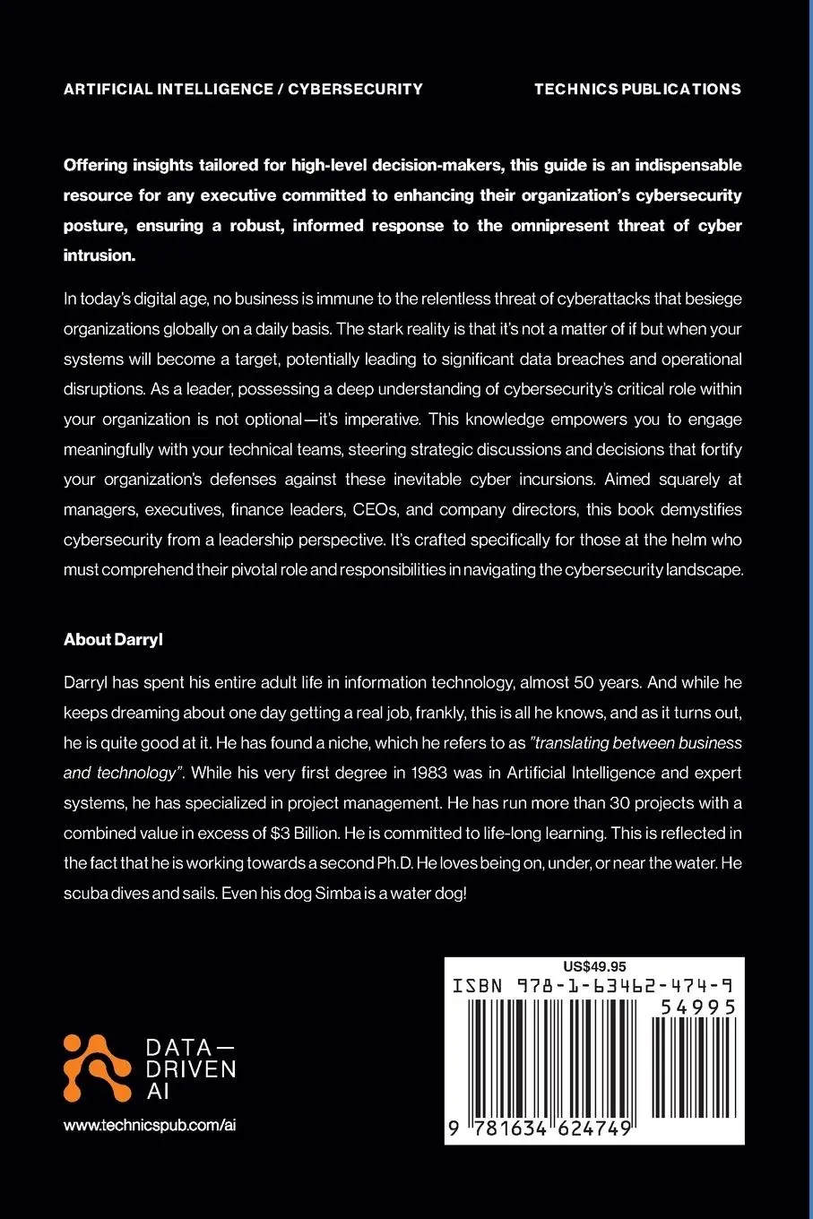 Rückseite: 9781634624749 | Cybersecurity Governance | Darryl Carlton | Taschenbuch | Englisch