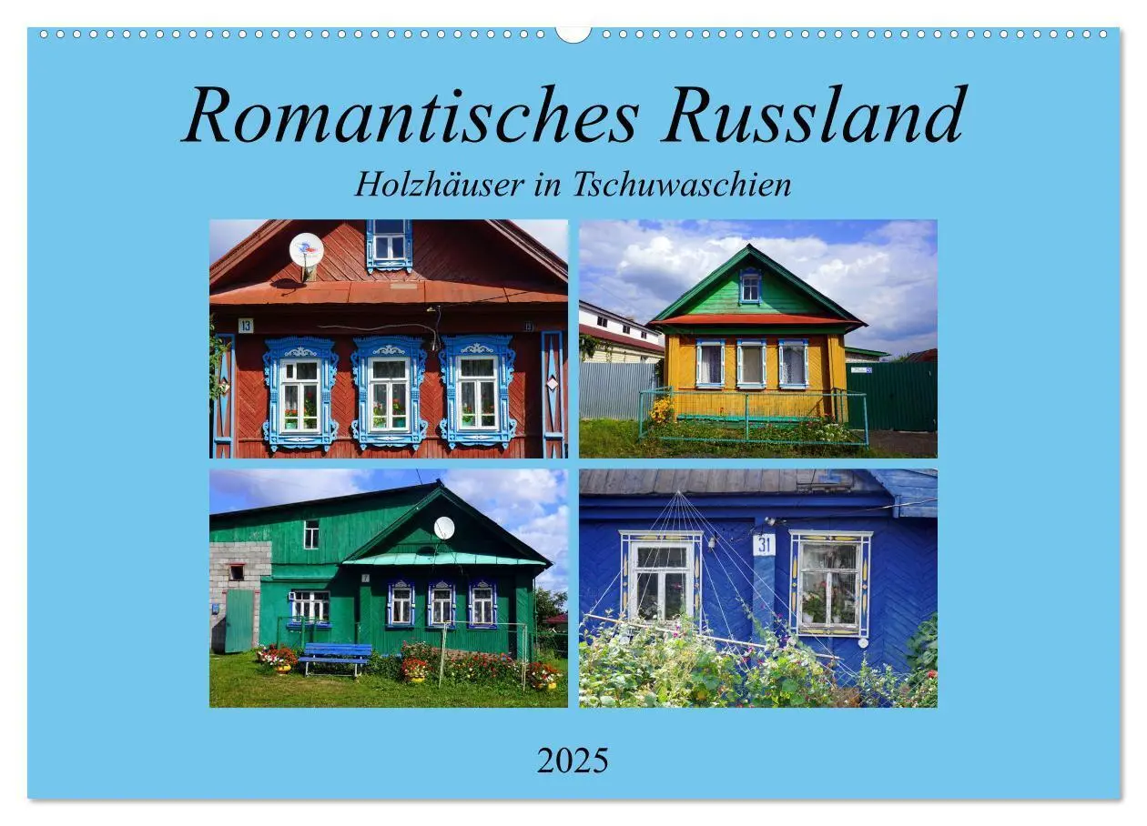 Cover: 9783435294749 | Romantisches Russland - Holzhäuser in Tschuwaschien (Wandkalender...