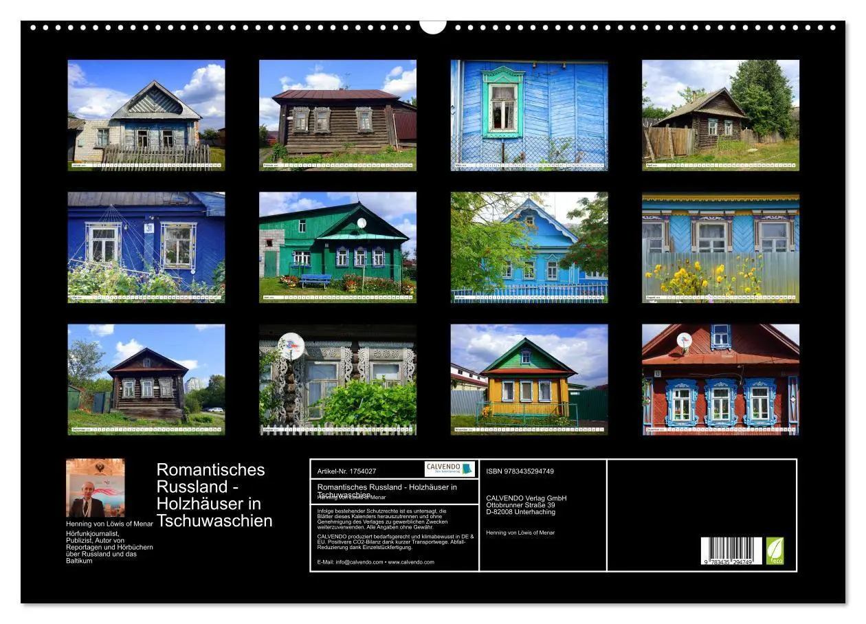 Bild: 9783435294749 | Romantisches Russland - Holzhäuser in Tschuwaschien (Wandkalender...
