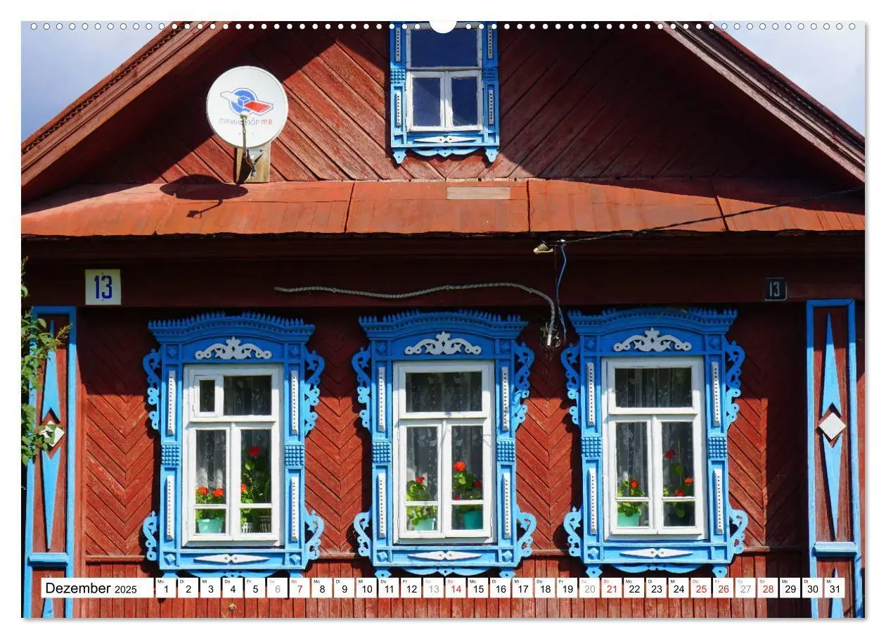 Bild: 9783435294749 | Romantisches Russland - Holzhäuser in Tschuwaschien (Wandkalender...
