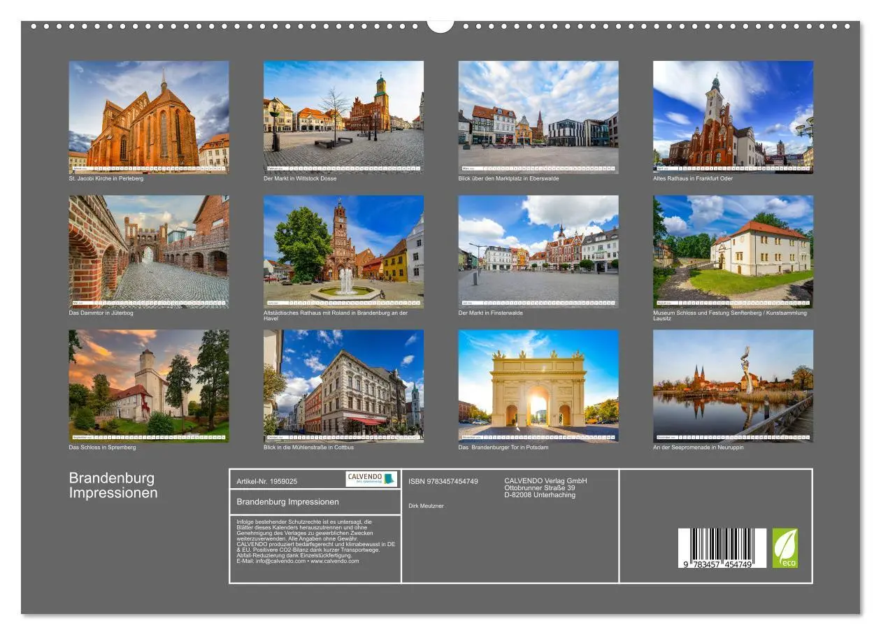 Bild: 9783457454749 | Brandenburg Impressionen (hochwertiger Premium Wandkalender 2026...