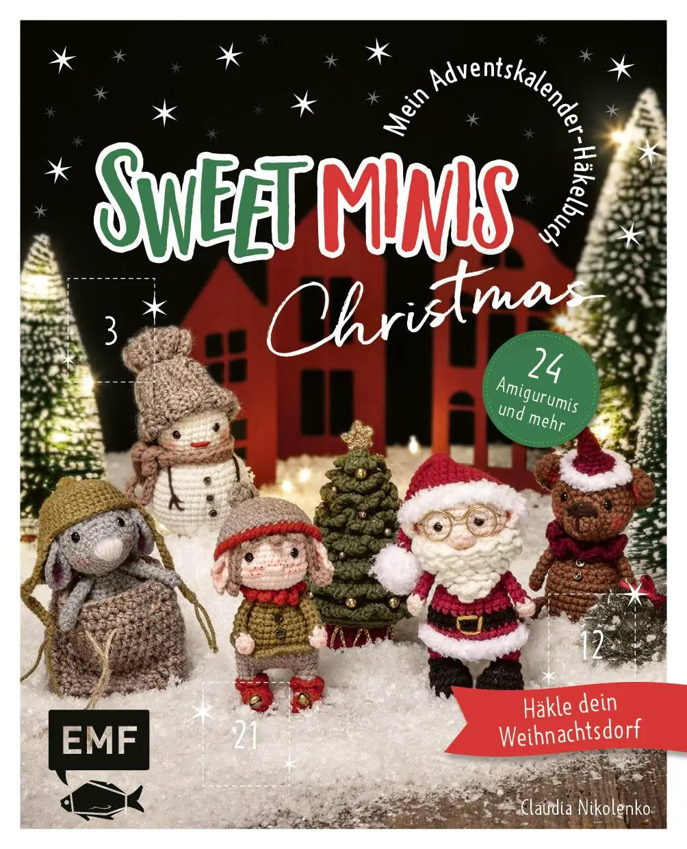 Cover: 9783745924749 | Mein Adventskalender-Häkelbuch: Sweet Minis Christmas | Nikolenko
