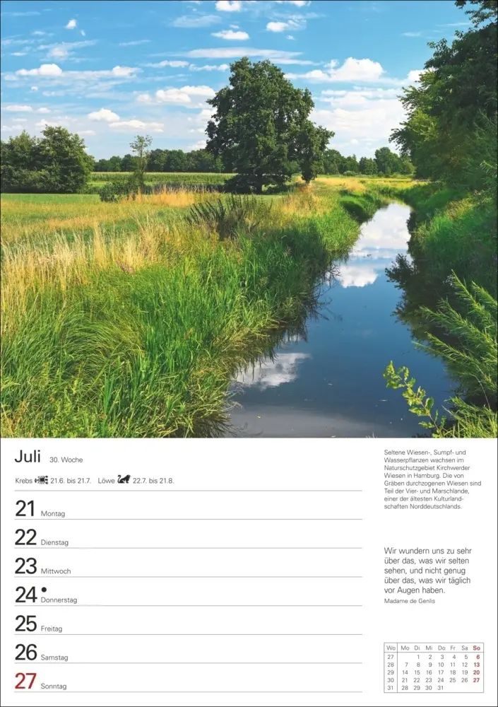 Bild: 9783840034749 | Naturschätze Deutschlands Wochenplaner 2025 - 53 Blatt mit Zitaten...
