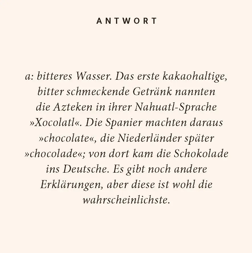 Bild: 9783899784749 | Schokoladen-Quiz | 100 Fragen und Antworten | Birte Stährmann (u. a.)