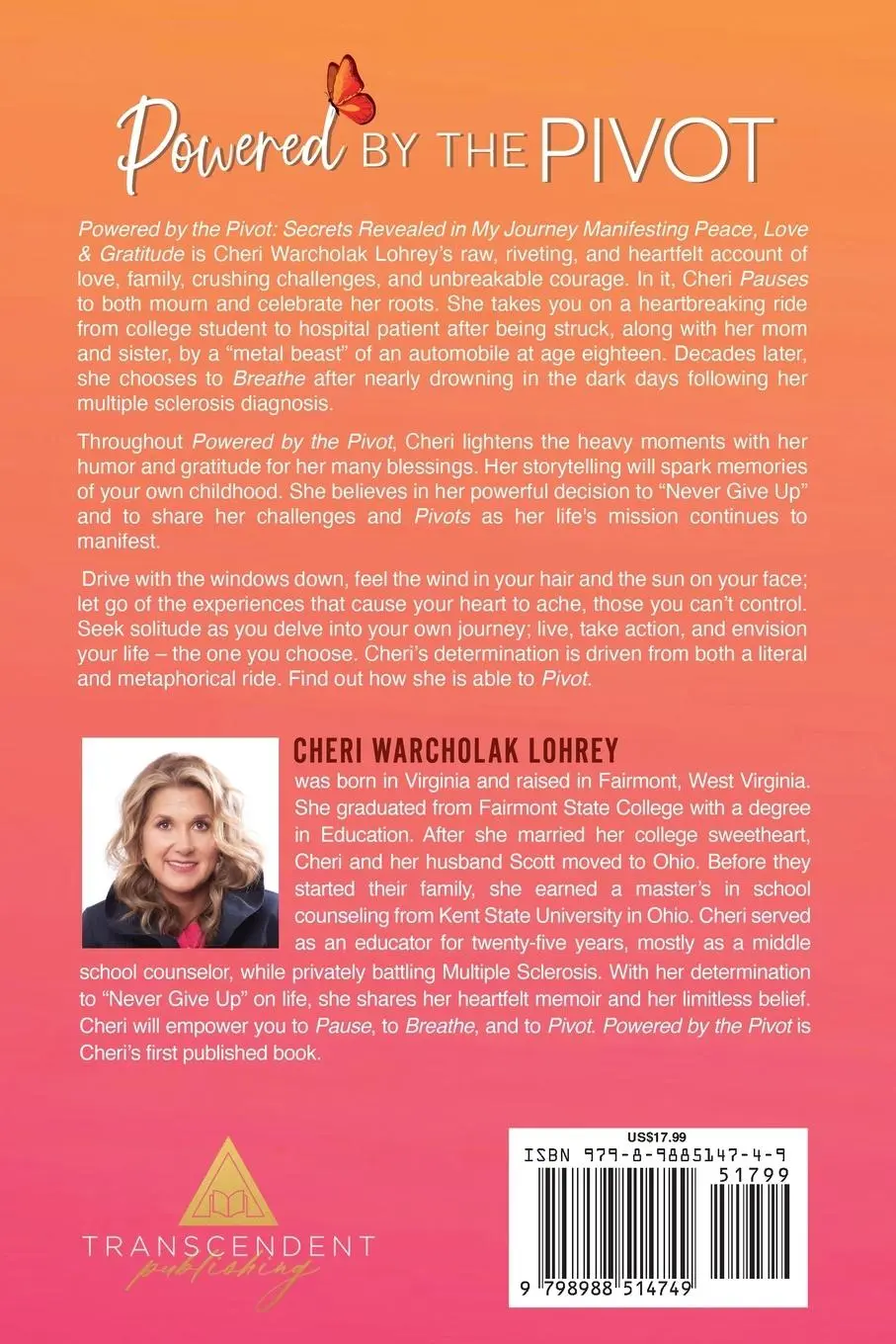Rückseite: 9798988514749 | Powered by the Pivot | Cheri Warcholak Lohrey | Taschenbuch | Englisch