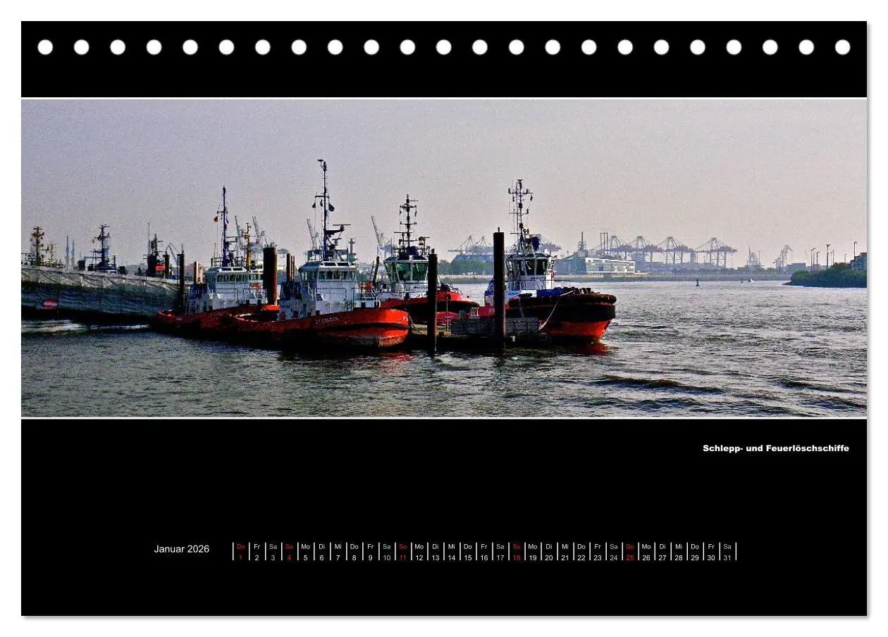 Bild: 9783516154849 | Hamburg Panoramen 2026 (Tischkalender 2026 DIN A5 quer), CALVENDO...