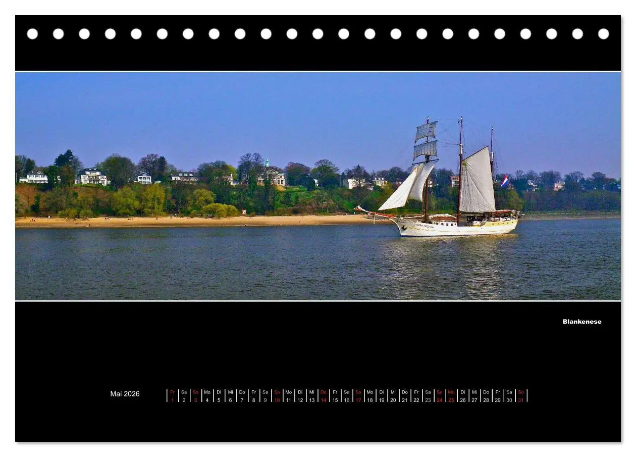 Bild: 9783516154849 | Hamburg Panoramen 2026 (Tischkalender 2026 DIN A5 quer), CALVENDO...