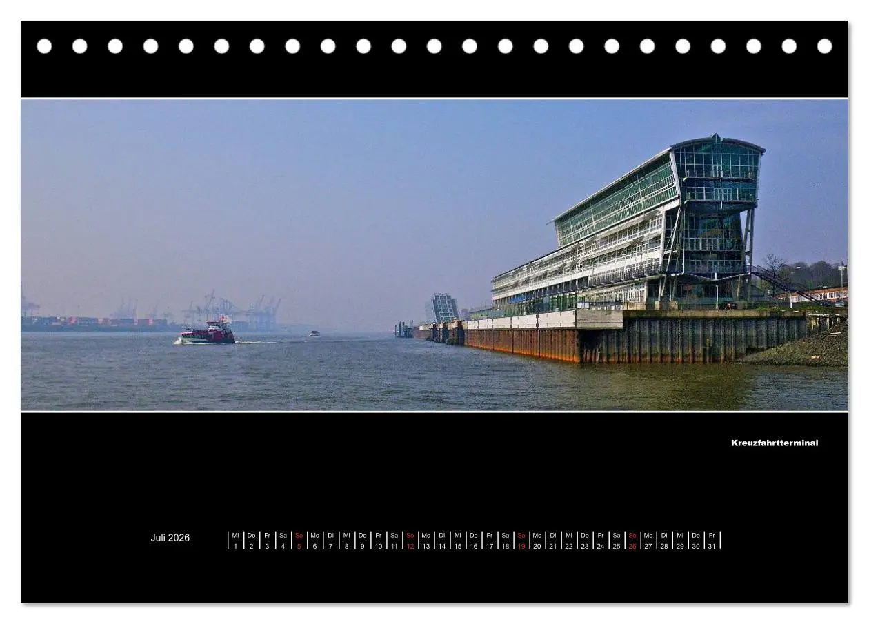 Bild: 9783516154849 | Hamburg Panoramen 2026 (Tischkalender 2026 DIN A5 quer), CALVENDO...