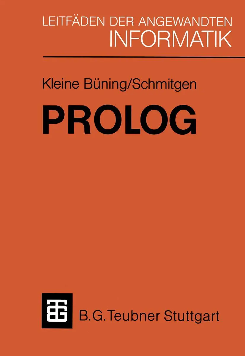 Cover: 9783519124849 | Prolog | Grundlagen und Anwendungen | Stefan Schmitgen | Taschenbuch